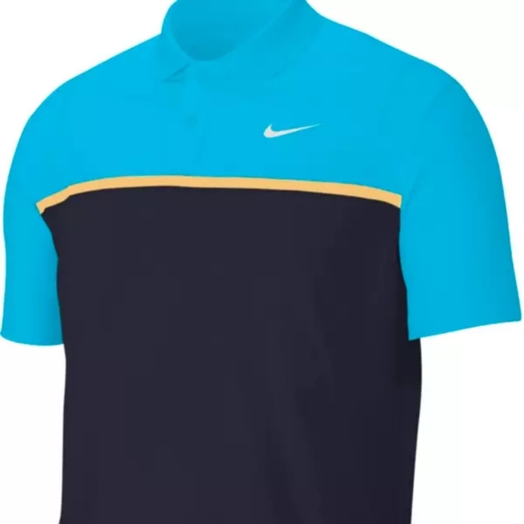 nike dry victory colorblock golf polo